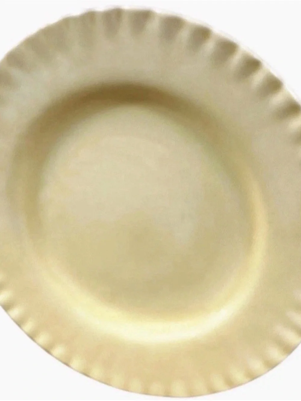 Pottery Barn Pie Crust Amber Dinner Plates 10.5” Set of 6 Discontinued